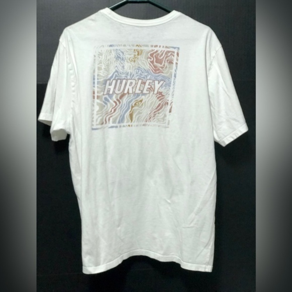⛄️Hurley White Ultra Soft Cotton Graphic T-shirt